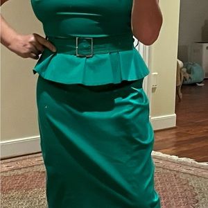 Women midi fitted dress size 8